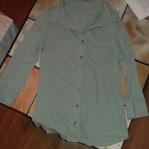 Olive Button Down Shirt